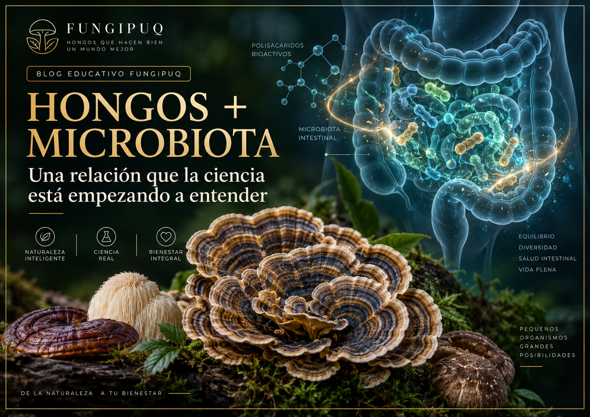 HONGOS + MICROBIOTA: UNA RELACIÓN QUE LA CIENCIA ESTÁ EMPEZANDO A ENTENDER