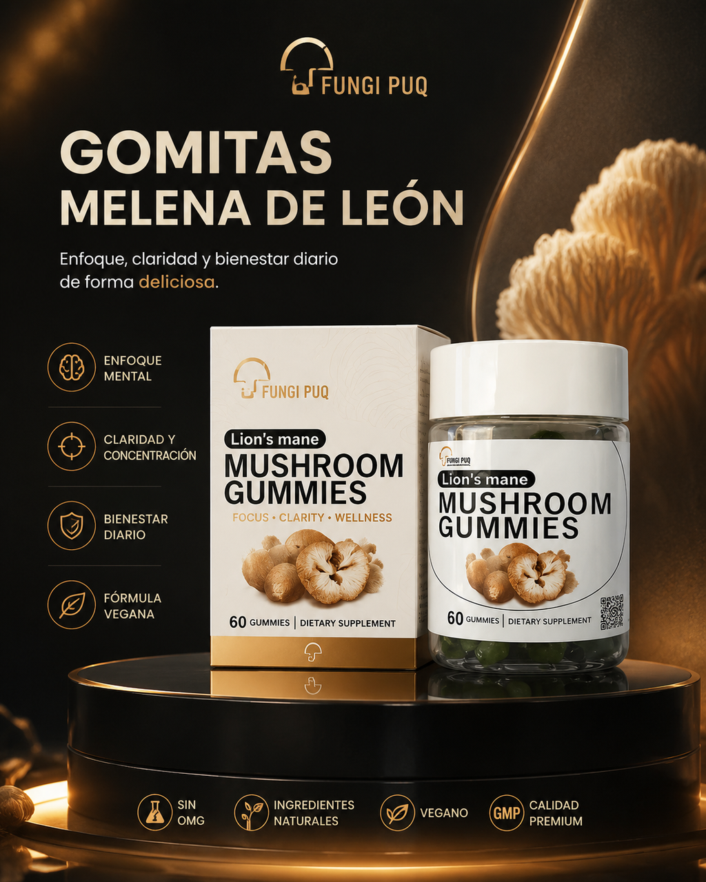 Gomitas de Melena de León · 60 unidades