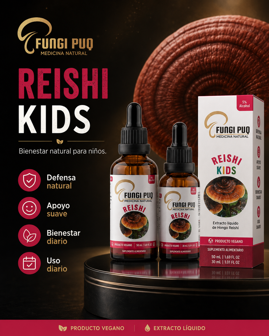 Reishi · Sin alcohol