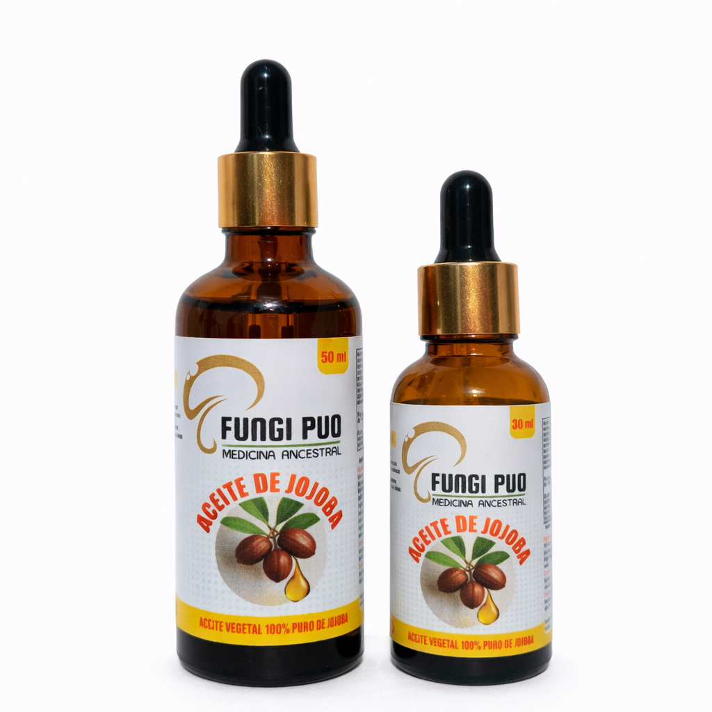 Aceite de jojoba puro Fungipuq — frasco con gotario