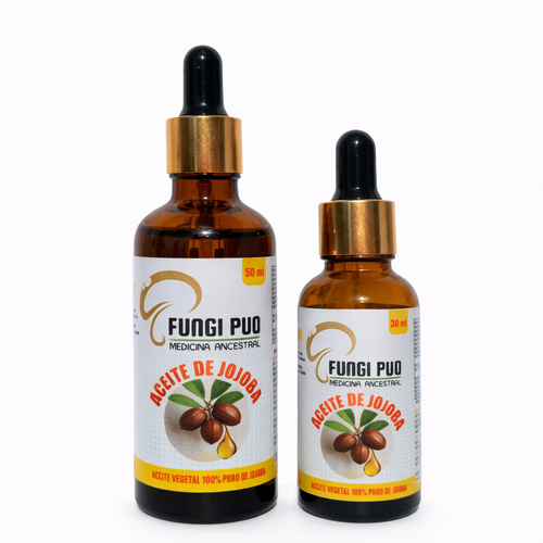 Aceite de jojoba puro Fungipuq — frasco con gotario