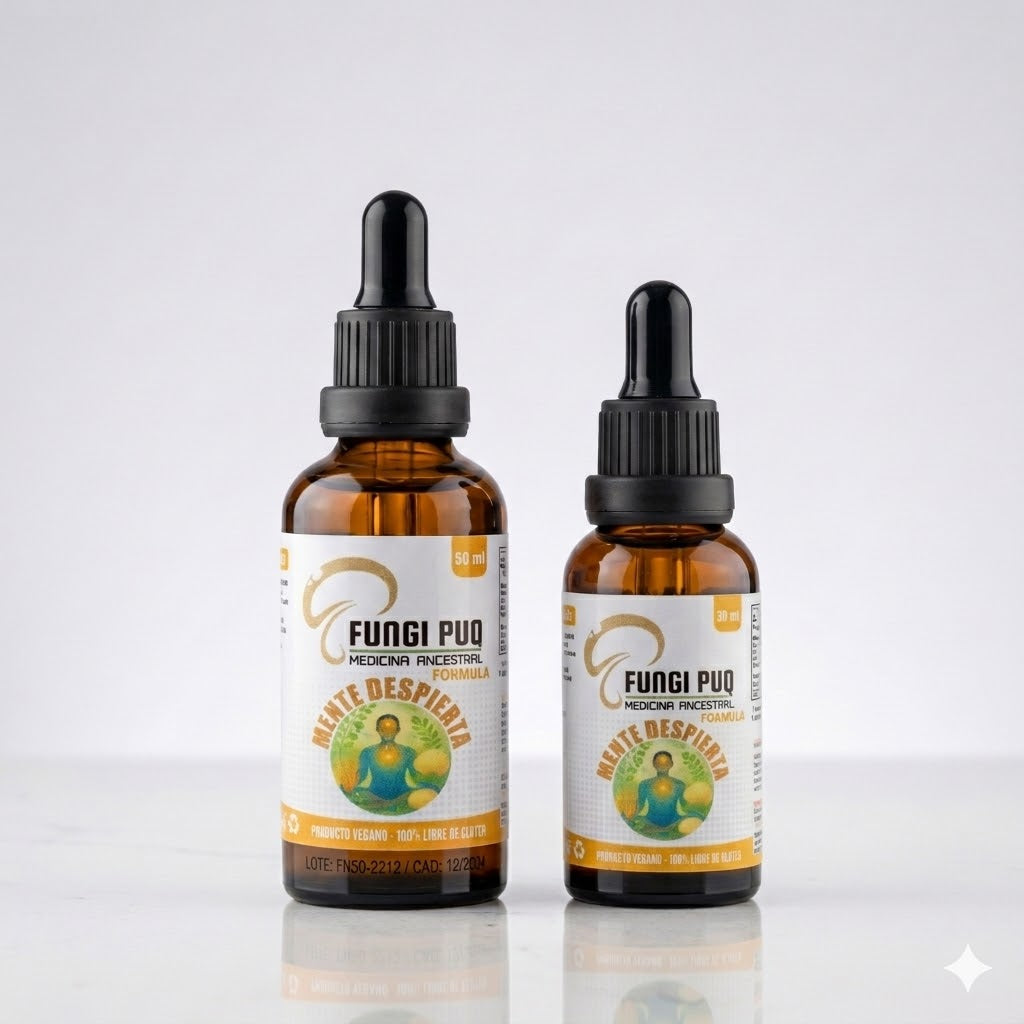 Fórmula Mente Despierta Fungipuq — frasco con gotario