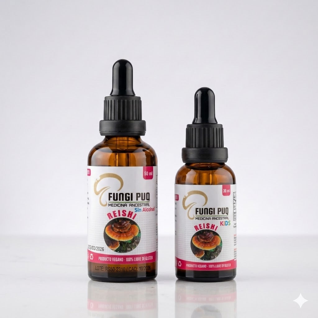 Reishi sin alcohol — etiqueta